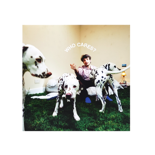 Front view of Rex Orange County - WHO CARES?: Standard Black Vinyl LP